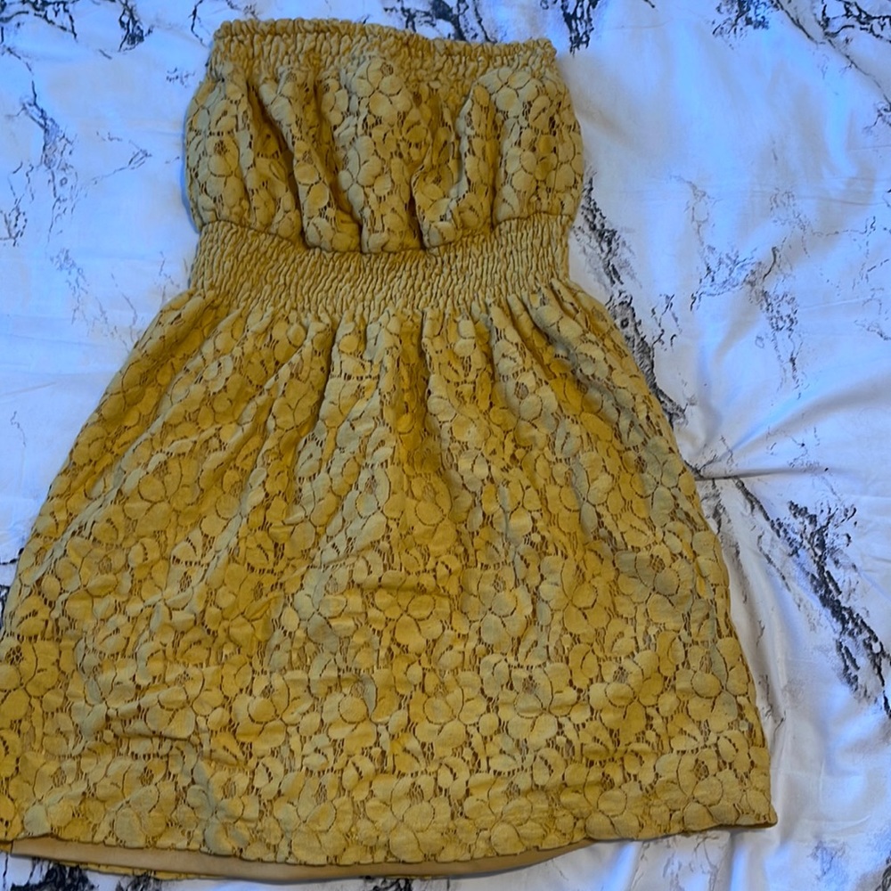 strapless wet seal dress